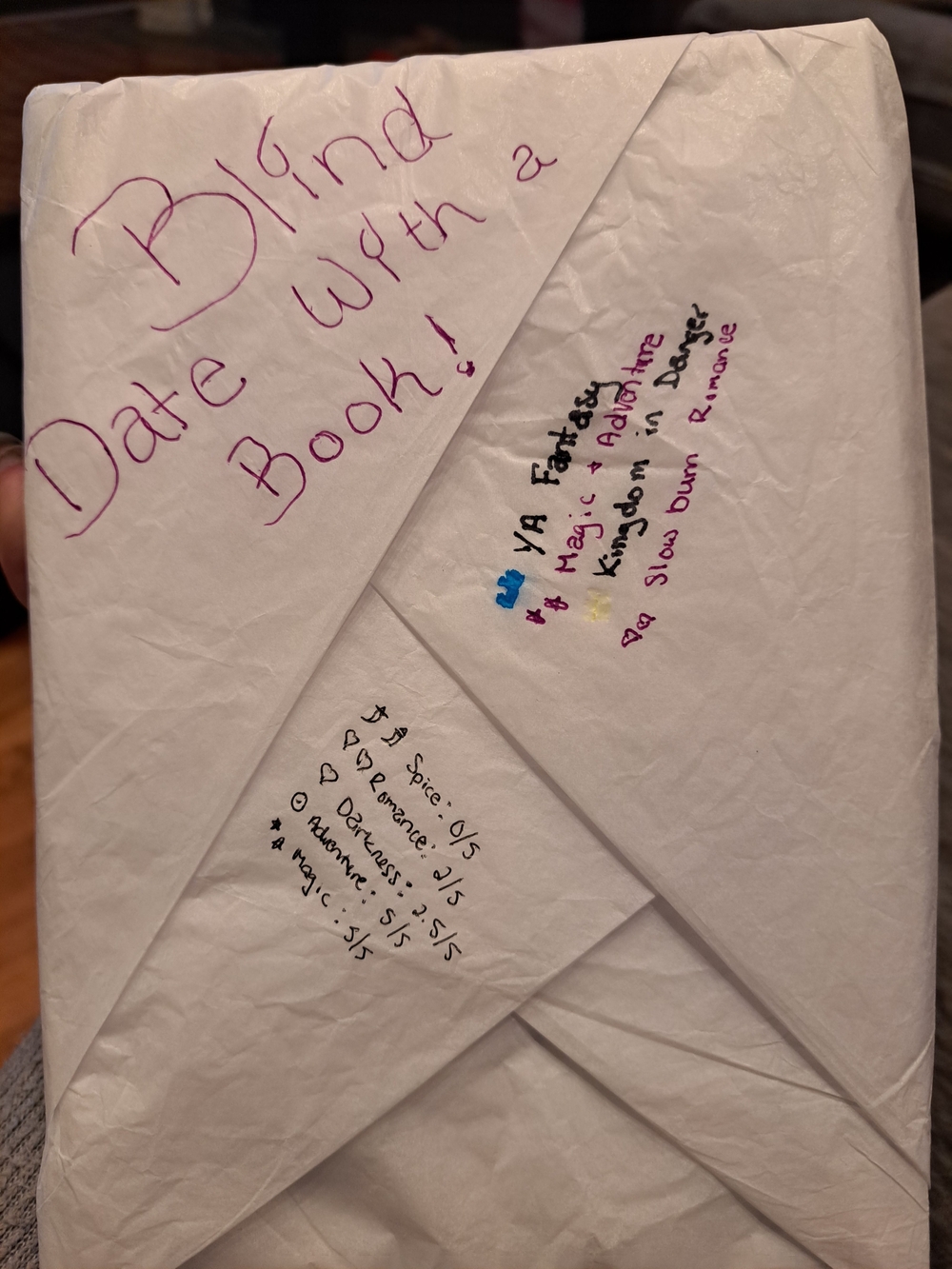 Blind Date With a Book - White Decorative Wrapped Book